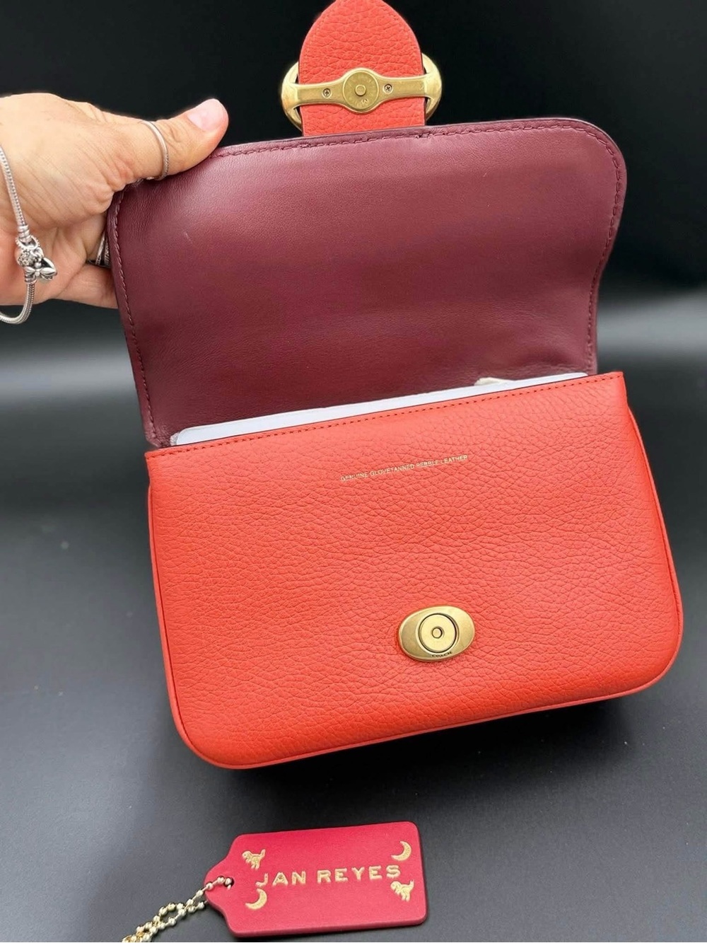 Coach Riley Top Handle 22 in Mango - Picture 9 of 9